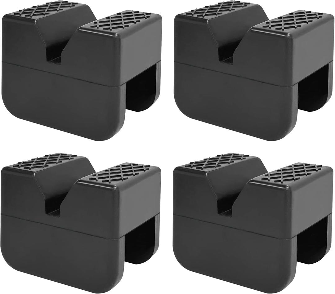 TONDA Jack Stand Pads, Universal Rubber Jack Pad Adapter, Rail Pinch welds Protector, 4 Pack