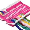 D&D Floss Organizer Cross Stitch Kit Embroidery Thread Project Card 30 Positions Sewing Needle Pins Holder Craft Tools Accessory