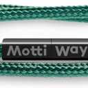 Nautical Durable Black Rope Cord Cuff Unisex Waterproof Bracelet with Magnetic Clasp for Men & Women (XL - Wrist size: (7.9 - 8.3 inch], Bora Bora)