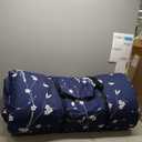 MAXYOYO Navy Floral Printed Japanese Floor Mattress Rustic Style Futon Mattress Foldable Bed Roll Up Camping Lounger Couches and Sofas Mattress Topper Twin Size