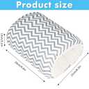 Baby Feeding Arm Pillow,Soft Cotton Bottle Nursing Arm Pillows for Newborn,Breastfeeding Pillows for More Support for Mom and Baby,Portable and Washable,Ergonomic Nursing Essentials(Grey Stripes)