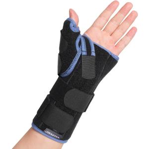 Velpeau Carpal Tunnel Wrist Brace with Thumb Stabilizer Night Support, Completely Stabilizes Wrist Thumb Joint, Pain Relief for Tendonitis, De Quervain's Tenosynovitis, Arthritis (Reg, Left Hand, M)