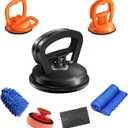 7-Piece Dent Puller Kit Heavy Duty Car Dent Puller & Dent Remover Tool for Vehicles, Auto Body Dent Repair Kit, DIY Multi-Use Dent Removal Kit for Paintless Dent Repair, Glass, Tiles, Screens, Set of 2