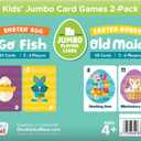 4 x Chuckle & Roar - Easter Old Maid and Go Fish - Basket Stuffer - 2 Game Pack - Ages 3 and Up