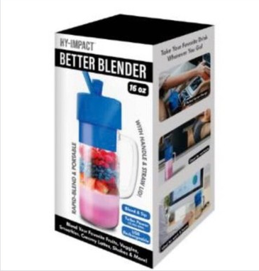 Better Blender Turbo Power USB Rechargeable 16 Oz