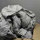 Andency Light Gray Comforter Set Queen Size, Lightweight Fluffy Farmhouse Ruffle Bedding Set, Soft Microfiber All Season Shabby Chic Bed Comforter Set 3 Pieces(1 Comforter 2 Pillowcases) (Queen (90"x90"))