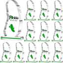Quelay 12 Pcs Acrylic Pickle Trophies Employee Appreciation Awards Gifts Bulk Funny Pickle Trophy Motivational Team Gifts for Employees Adults Favors Office Decorations