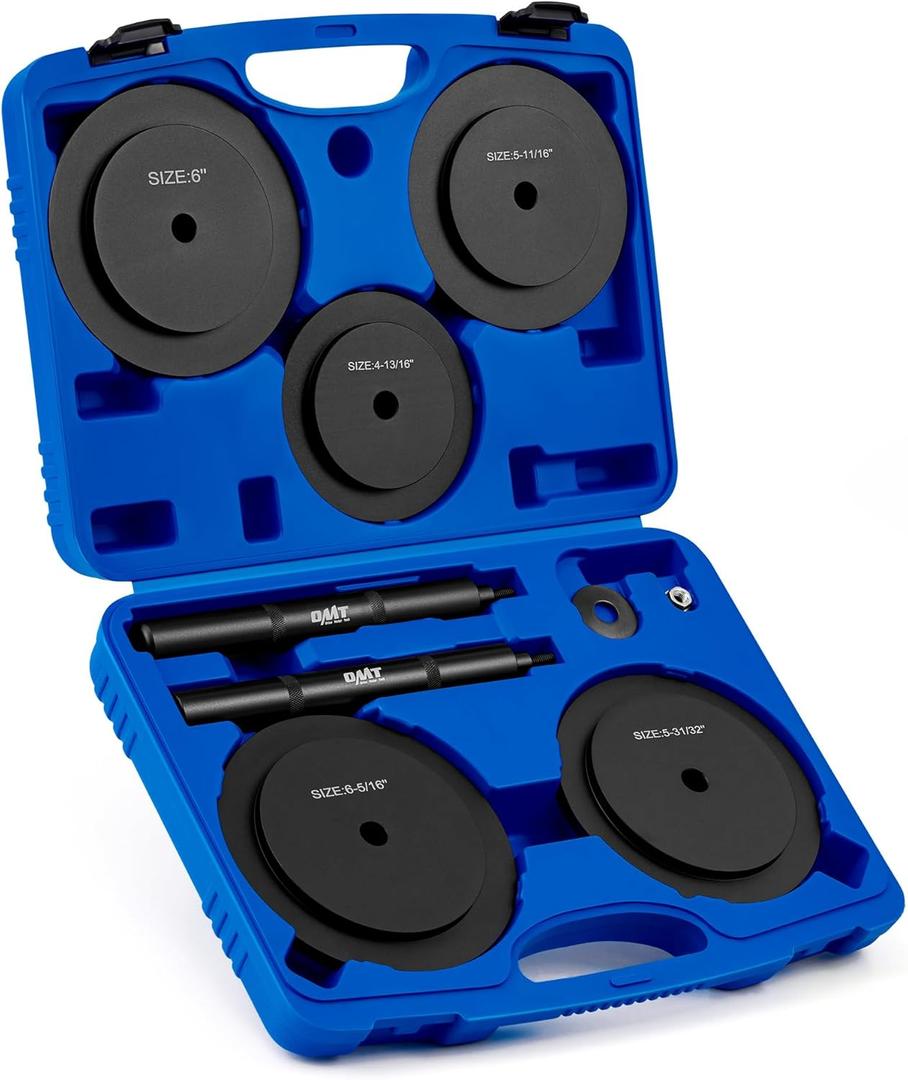 Orion Motor Tech Truck Hub Seal Installer Kit, Heavy Duty Seal Drivers Compatible with Class 7 8 Trucks, Set of 5 (black)