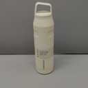 Stanley IceFlow Cap and Carry Water Bottle | Wide Mouth Twist Lid | Lightweight & Leakproof for Travel & Sports | Insulated Stainless Steel | BPA-Free (Cream Glimmer)