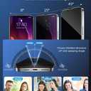 2 x ruwa Privacy Screen Protector for iPhone 13, iPhone 13 Pro, iPhone 14 and iPhone 16e [6.1 Inch][2-Pack] Tempered Glass with Easy Installation Frame, Anti-Scratch,Anti-peep