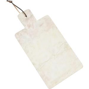 Bloomingville Sage Color Marble Tray with Leather Tie Cheese and Cutting Board, 16" L x 1" W x 8" H (AH2263)