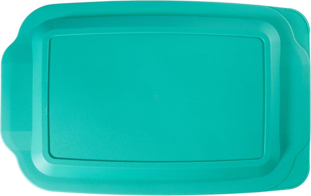 Replacement Lid fits Pyrex 9x13 233 Glass Casserole Baking Dish Container with Tab Handles, for 3-Quart Model 233-PC (Turquoise)