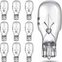 Riakrum T5 Landscape Light Bulbs 12 Volt 4 Watt Landscape Lighting Bulbs Low Voltage Wedge Base Replacement Lamp for Outdoor Garden Deck Yard(10 Pieces)