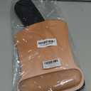 RICHEN Mouse Pad and Keyboard Wrist Rest, 3-in-1 Computer Mousepad and Coaster Set, Non-Slip Keyboard Wrist Rest and Mouse Pad Set Ergonomic Design (Gradient Brown)