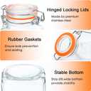 4 oz Glass Jars With Airtight Lids And Leak Proof Rubber Gasket,Small Mason Jars With Hinged Lids For Kitchen, Mini Spice Jars With Twine And Tags Labeling 30 Pack
