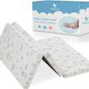 Babylicious Waterproof Pack and Play Mattress Topper | 38" x 26" x 1.5" | Trifold Style - Breathable Soft Plush Foam - Portable Mattress Topper- Baby Foam Mattresses for Babies