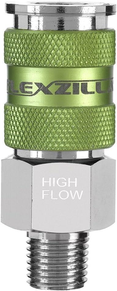 Flexzilla Pro High Flow Coupler, 1/4" Body, 1/4" MNPT - A53426FZ