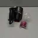 Panasonic nanoe Compact Hair Dryer for Healthy-Looking Hair, 1400W Portable, Folding Handling and QuickDry Nozzle for Fast Drying  EH-NA27-K (Black/Pink)