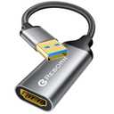 Reborn USB to HDMI Adapter, 1080P@60Hz USB 3.0 Male to HDMI Female Multi-Display Cable Converter Suitable for Macos Windows 7/8/10/11 - Driver Installation is Required