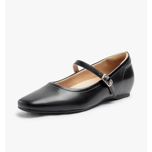 Mary Jane Flat Shoes with Arch Support and Hidden Wedge Heel, Women Ballet Flats, Mary Jane Flats, Comfortable Dress Shoes, Size 9