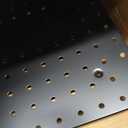 Magnetic Metal Pegboard Wall Organizer Kit, 4 Pack 10 x 10 in Panels Black