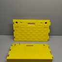 MAXXHAUL 50707 Portable Interlocking Plastic Curb Threshold Ramps Set (Yellow) for Loading Dock, Driveway, Sidewalk for Scooter, Wheelchair, Car, Truck, Motorcycle, Dolly