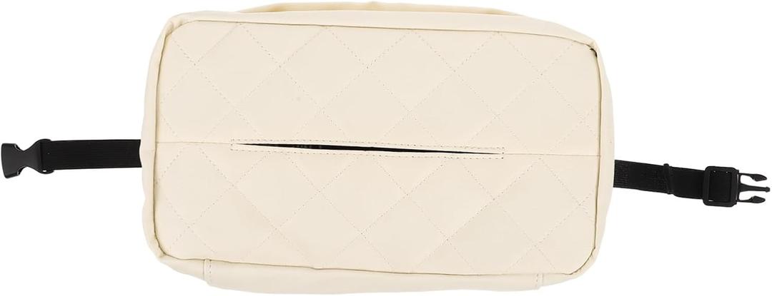 Multifunctional Car Tissue Box Holder Cute Panda Design Durable Pu Material Easy to Clean Towel Storage for Auto Interior Stylish Napkin Organizer for Backseat and Sun Visor