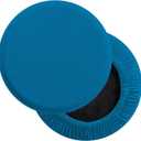 LUSHVIDA Round Bar Stool Covers - Super Soft and Washable Elastic Stool Cushion Slipcover for Dia.14-16" Chair, Set of 2 (Blue)