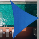 32' x 32' x 32' Turquoise Triangle Sun Shade Sail,Sun Block Canopy Awning Commercial Grade 190 GSM Permeable UV Block for Outdoor Garden Backyard