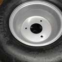 16x8-7 Go Kart Wheels, 16x8-7 Go Kart Tires with Wheels for Go Kart ATV UTV Quad 110cc 3 Bolts Set of 2 (Silver)