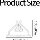 50 Pcs Clear Card Stands, Triangular Display Holders for Game Cards, Photos, Menus, Table Number Signs - Transparent Acrylic Card Holders for Board Games & Decor