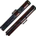 Pool Cue Case, 2 X 3 Hard Pool Cue Stick Carrying Case, Billiard Stick Accessories (Brown)