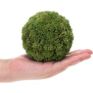 MyGift 4 Inch Decorative Boxwood Balls Topiary, Lifelike Artificial Foliage Greenery Faux Bowl Fillers, Set of 2