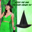 3 x Tarpop 12 Pcs Witch and Princess Party Favors Witch Hat and Princess Crown Set for Galentines Birthday Party Decorations Gift