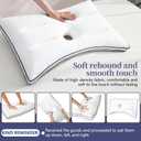 Ear Piercing Pillow for Side Sleepers - Relieves Ear Pain & Pressure, Supports Piercing & Surgery Recovery, Adjustable Cotton Fill with Ergonomic Ear Hollow, Washable Cover