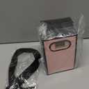 Kolldenn 24 Pcs Small Gift Bags with Bow 6.3 x 3.9 x 2.8 Inch Thank You Gift Bags Elegant Mini Paper Bag with Handles for Wedding Bridal Birthday Baby Shower Bridesmaid Party Favors(Pink Black)