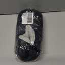 BenSorts Fuzzy Slipper Socks for Women Funny House Slippers with Grips (Black)