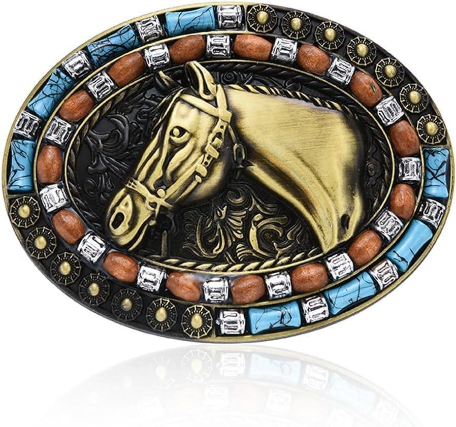 MASOP VOGU Western Belt Buckles for Men Longhorn Bull Belt Buckle Cowboy Cowgirl Rodeo Country Belts Buckle