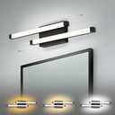 SendaLife Vanity Lights, Modern Black Vanity Light, Adjustable 16.14-24 Inch Light Bar, 18W Integrated LED, 3CCT, 10-100% Dimming, Acrylic, Hardwired Over Mirror for Bathroom, Hallway, Powder Room