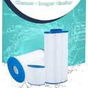 DEBONAIRE CC150 Pool Filter Cartridge Replacement for Clean & Clear CCRP150, Compatible with Pleatco PAP150, Pentair R173216, Unicel C-9415, Filbur FC-0687, 160317, 160355, 160352,150 sq.ft.1 Pack