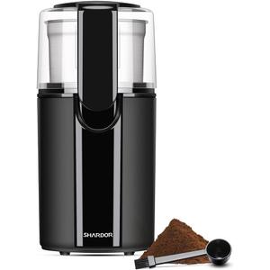 SHARDOR Coffee Grinder Electric, Coffee Bean Electric, Herb, Nut Grain Grinder with 1 Removable Stainless Steel Bowl, Black
