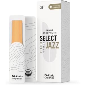 D'Addario Organic Select Jazz Filed Tenor Sax Reeds 2 Soft, 5-Pack (Beige, S)