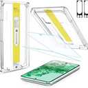 4 in 1 Screen Protector for Google Pixel 8 Pro, Dust-Elimination Installation, 2 Pack Tempered Glass Film with 2 Pack Camera Lens Protector,9H Hardness