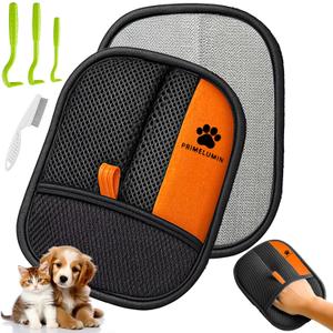 Pet Hair Removal Glove for Couch, Furniture  Electrostatic Dog and Cat Fur Remover Mitt, Reusable Washable Pet Hair Remover Tool for Sofa, Carpet, Car Seat and Clothes (Large)