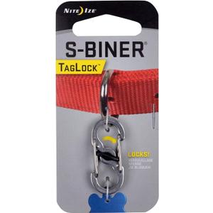 Nite Ize S-Biner TagLock Stainless Steel Locking Biner for Dog Collar (2-Pack)2