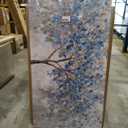 Abstract Large Wall Art Decor 29"x58" Blue White Wall Art For Living Room