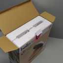 bella Flip-n-Store Waffle Maker with EverGood Ceramic Nonstick Coating, Fits-anywhere Kitchenware, Power Indicator Light, Cool Touch Handle & Cord Wrap, 7 Wide & 1" Deep Plates, 1000 Watt, Oatmilk