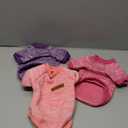 3 Pack Dog Sweaters for Small Dogs Girl Boy Winter Fleece Clothes Warm Soft Dog Sweatshirt Outfit for Dogs Cats Pet Apparel (S (Back: 11.8", Chest: 15.7", 5.5-10 lbs), Pink+Rose+Purple)