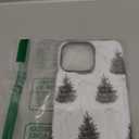 Case for iPhone 15 Pro Max - Slim Fit Anti-Scratch Phone Case for Girl Women - Christmas Tree Green Pattern (Frosted)