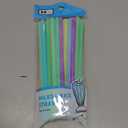 Jacent Jumbo Smoothie Straws: 36 Count per Pack, Disposable Big Plastic Drinking Straws for Milkshakes, Drinks, Smoothies